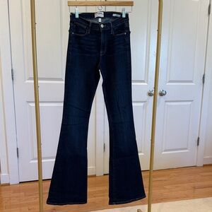 Frame Denim Indigo Flare Jeans